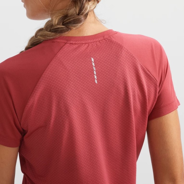 Red Salomon Cross Rebel Short Sleeve Women's T-Shirts | IE QS9186